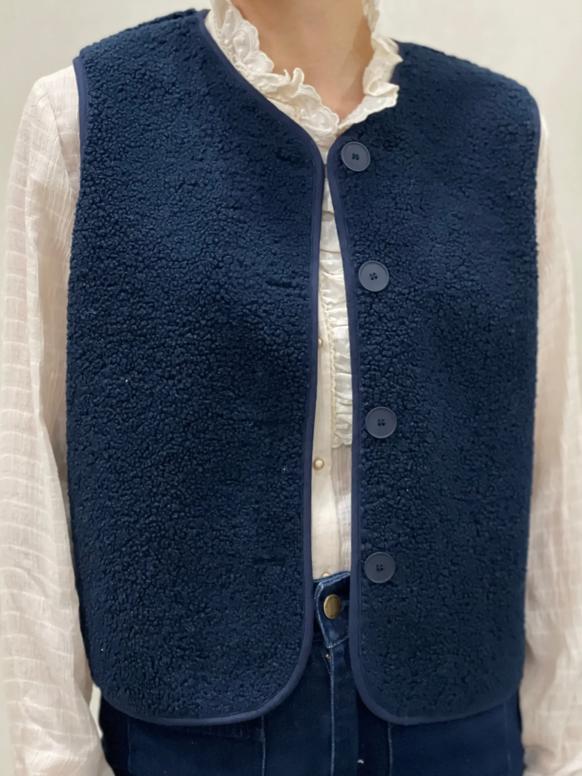 Store HippieChic Gilet Bouclette Uni