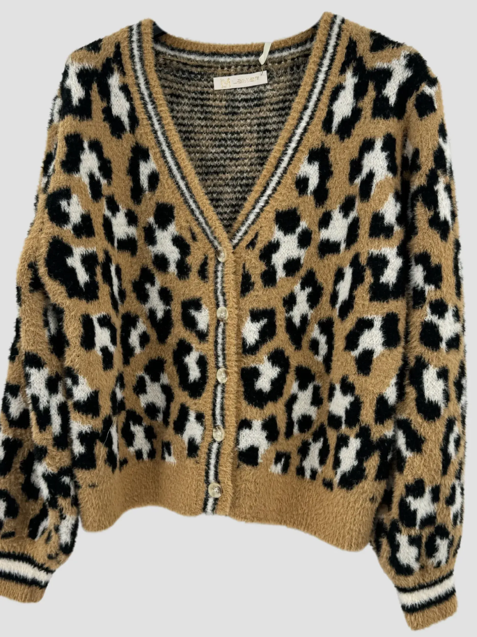 New HippieChic Gilet Fluffy Léopard