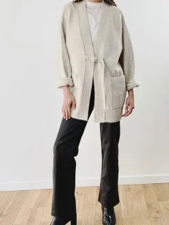 Fashion HippieChic Gilet Kimono Beige