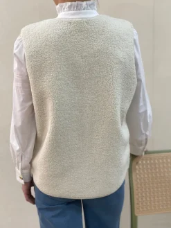 Outlet HippieChic Gilet Long Bouclette Uni