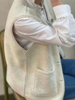 Outlet HippieChic Gilet Long Bouclette Uni