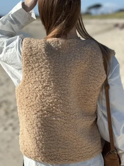 Best HippieChic Gilet sans Manches Bouclettes