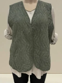 Fashion HippieChic Gilet sans Manches Brodé du 44 au 50