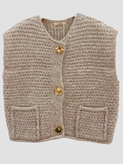 Cheap HippieChic Gilet Sans Manches Crochet