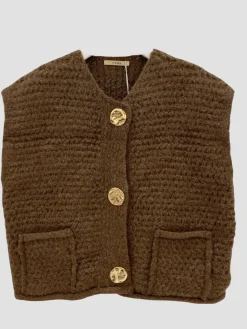 Cheap HippieChic Gilet Sans Manches Crochet