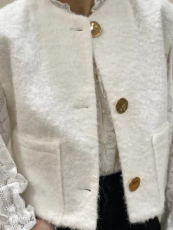 Hot HippieChic Gilet sans Manches Poches Bouclettes