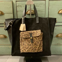 Outlet HippieChic Grand Sac Pochette Léopard