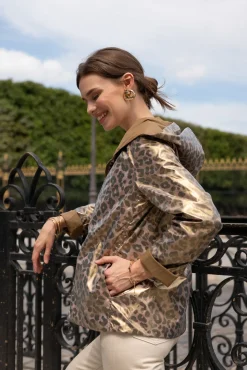 Clearance HippieChic Imperméable court et réversible léger Kaki