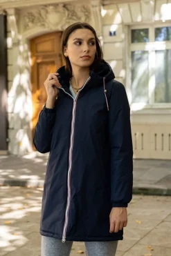 Online HippieChic Imperméable Fourrée Lisa Marine