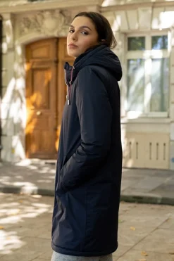 Online HippieChic Imperméable Fourrée Lisa Marine