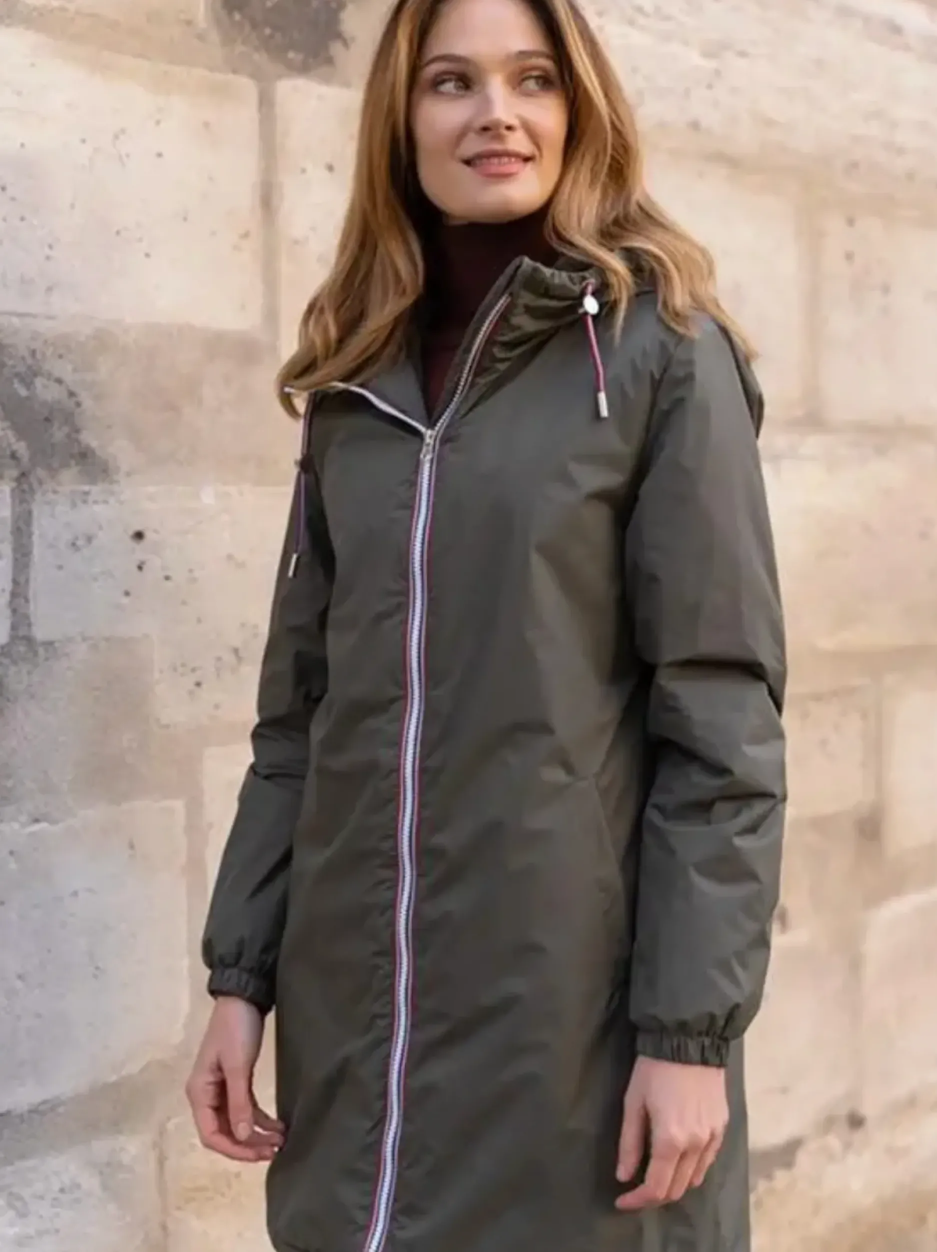 Online HippieChic Imperméable Fourrée Lisa Marine