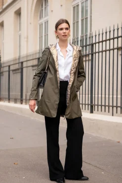 Cheap HippieChic Imperméable Réversible Léopard Noir