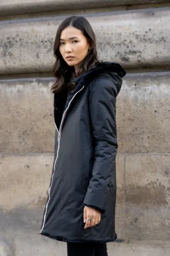 Shop HippieChic Imperméable Réversible Marius Noir