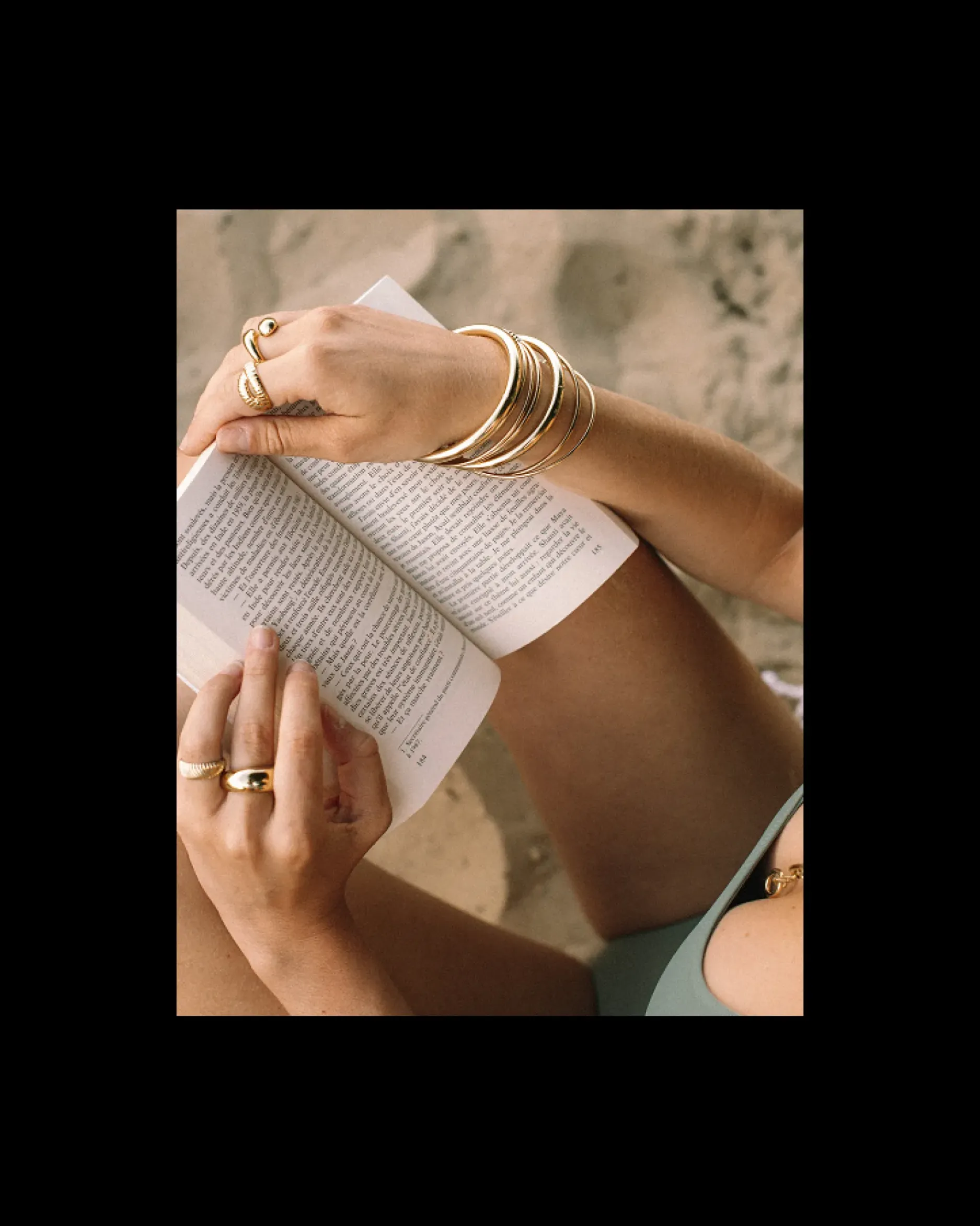 New HippieChic Jonc Fin Doré