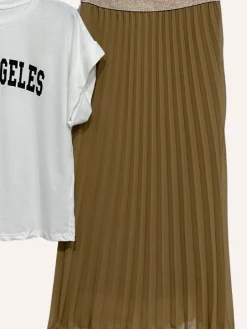 Store HippieChic Jupe Plissée Aurora Marine