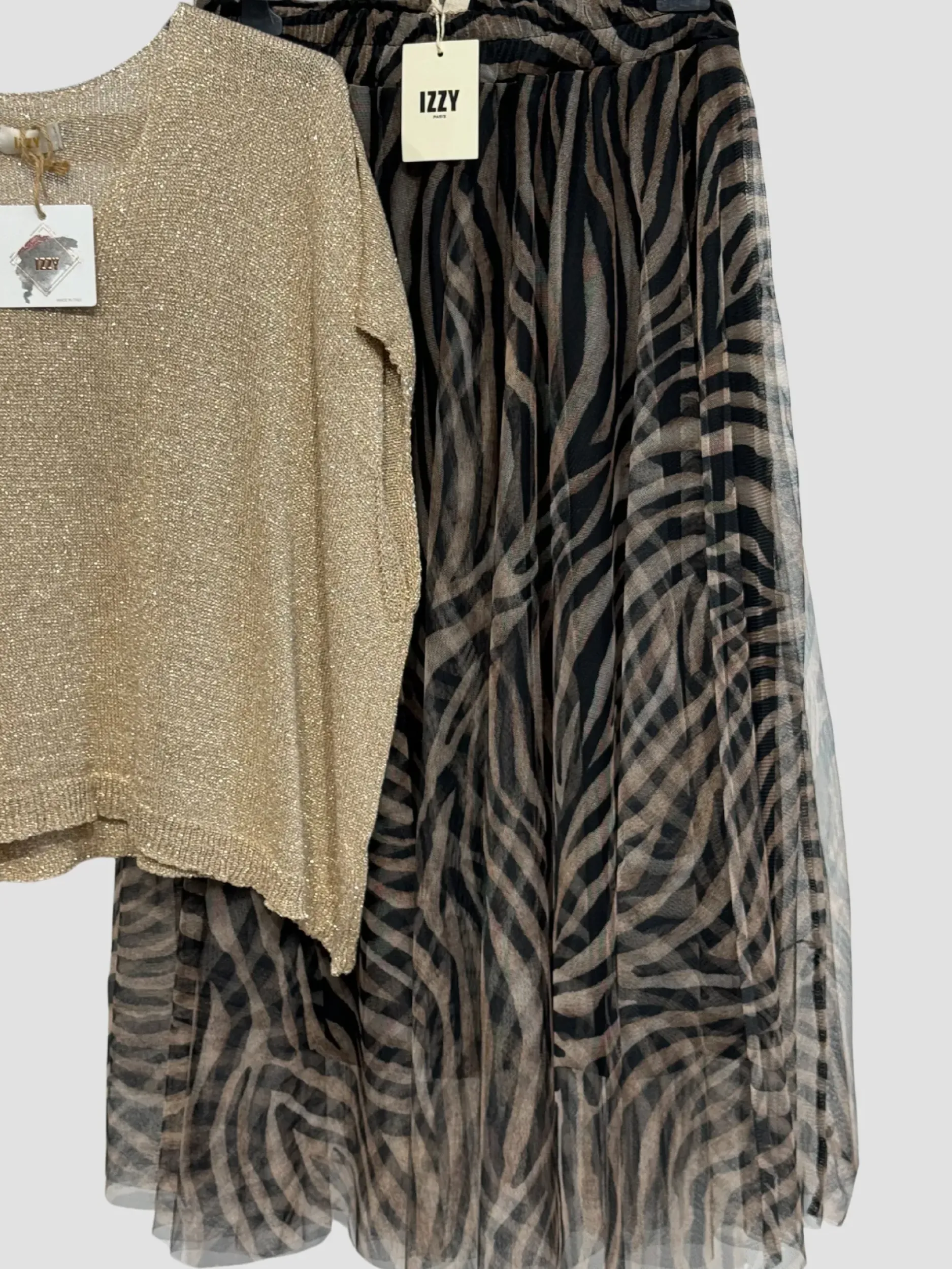 New HippieChic Jupe Tulle Zébre