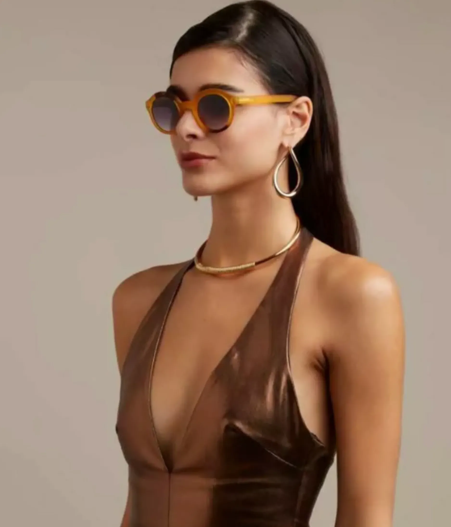 Cheap HippieChic Lunettes Lauro Jaune