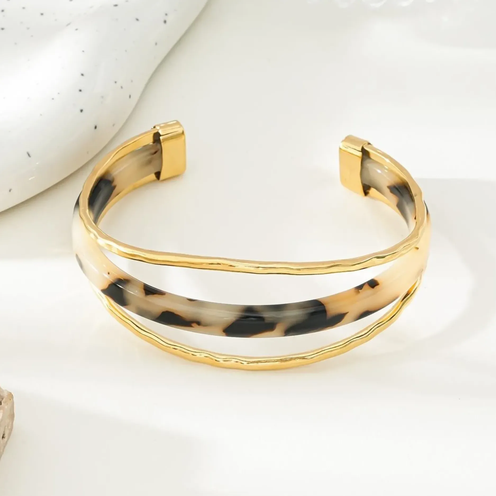 Best HippieChic Manchette Résine Marbré