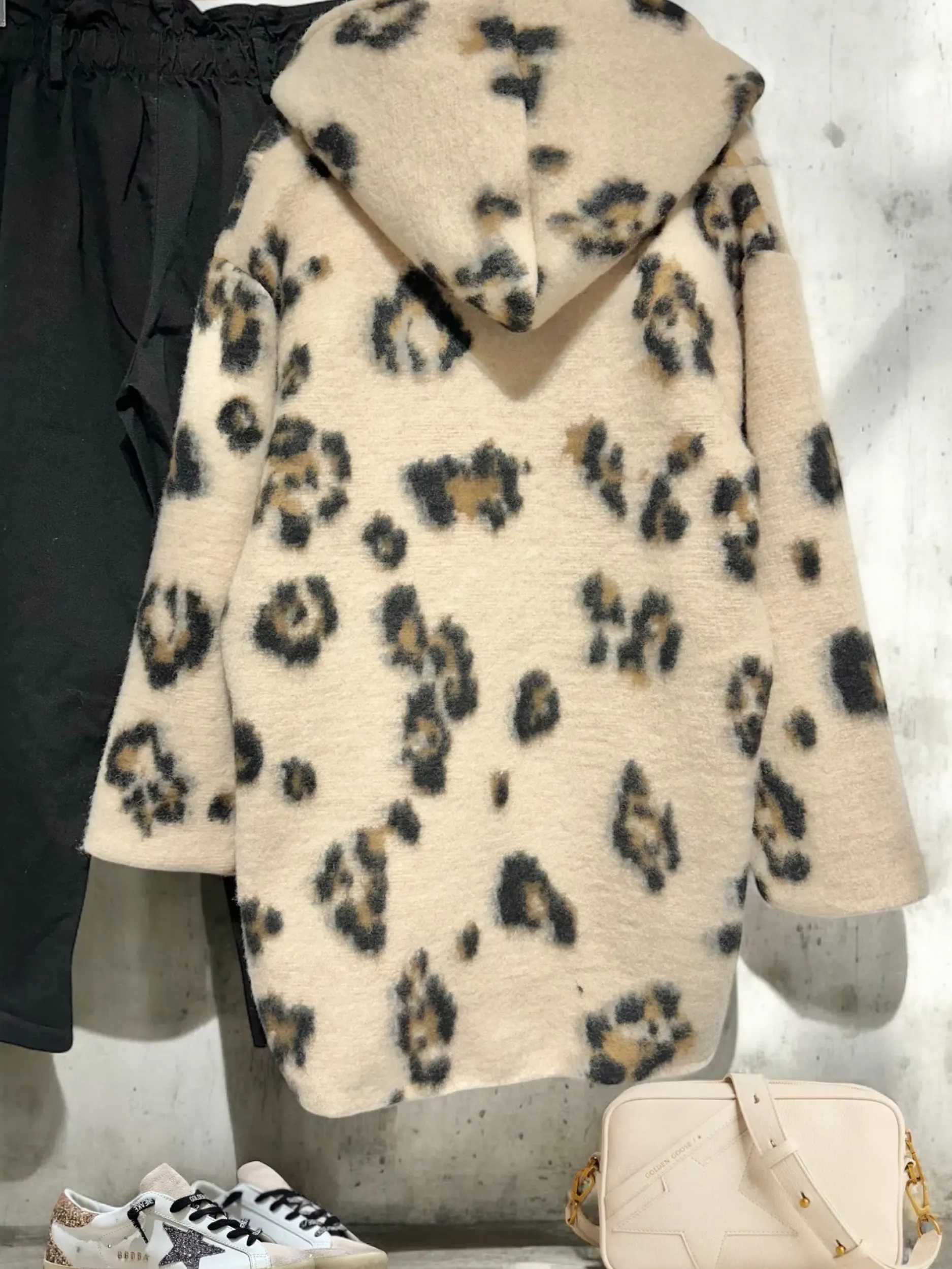 Cheap HippieChic Manteau à Capuche Léo en Laine