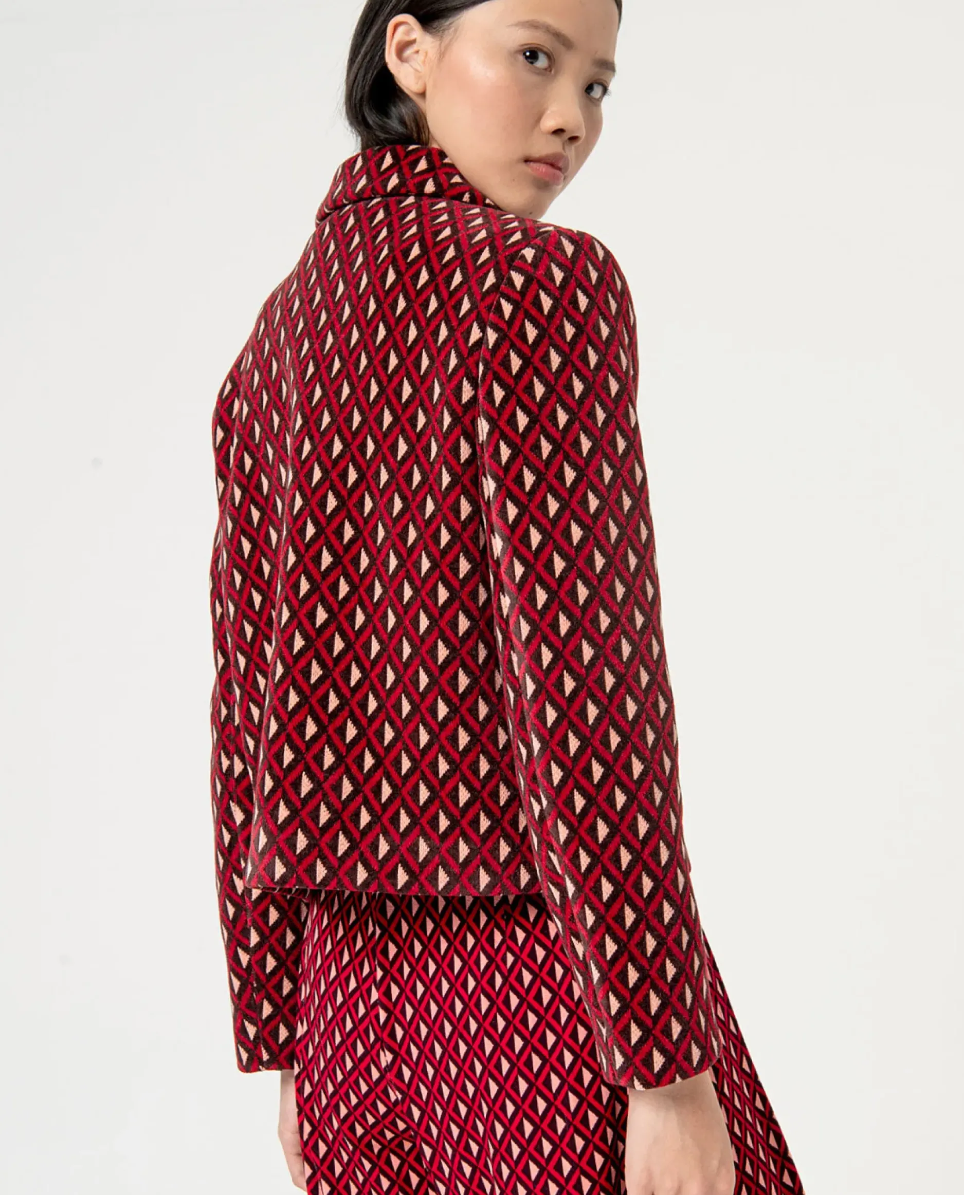 Cheap HippieChic Manteau Court en Jacquard