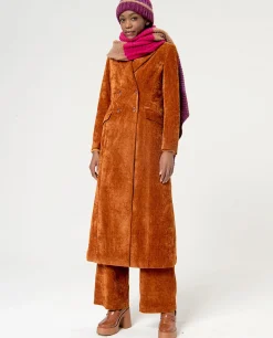 Store HippieChic Manteau en Velours Lisse