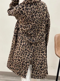 Cheap HippieChic Manteau Long léopard