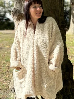 Best HippieChic Manteau Oversize Pilou