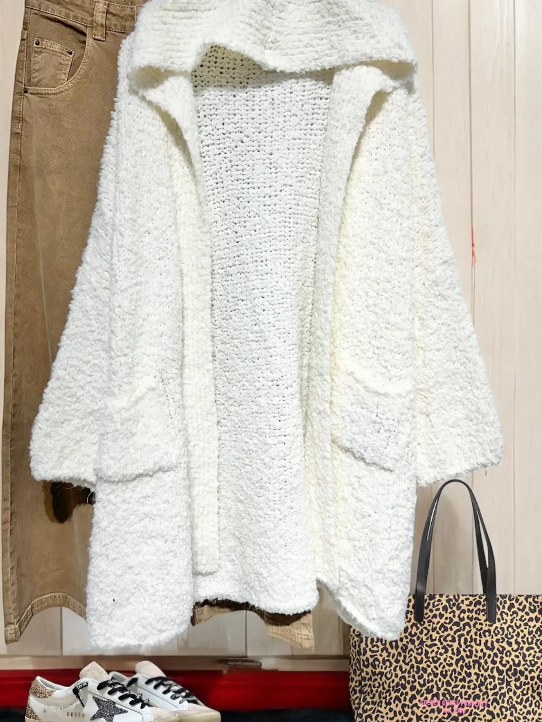 Store HippieChic Maxi Gilet Capuche Uni