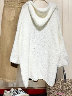 Store HippieChic Maxi Gilet Capuche Uni