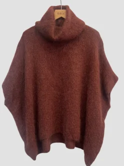 Best Sale HippieChic Maxi Pull Poncho Col Roulé