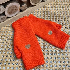 Cheap HippieChic Mitaine Coeur Brodé