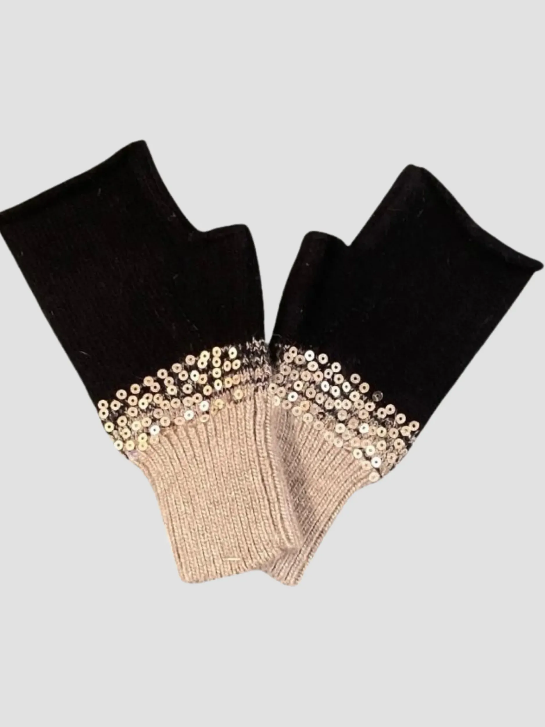 Cheap HippieChic Mitaines en Cachemire et Sequins