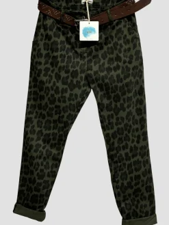 Fashion HippieChic Pantalon Chino Léopard