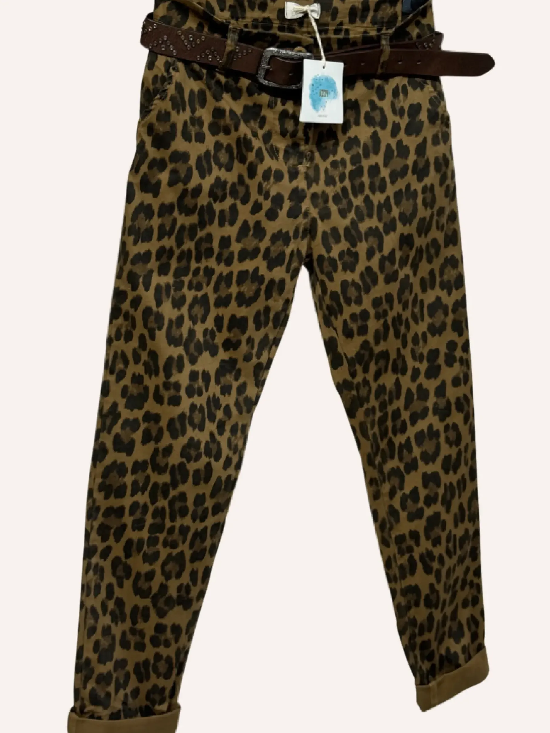 Fashion HippieChic Pantalon Chino Léopard