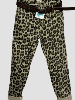 Fashion HippieChic Pantalon Chino Léopard