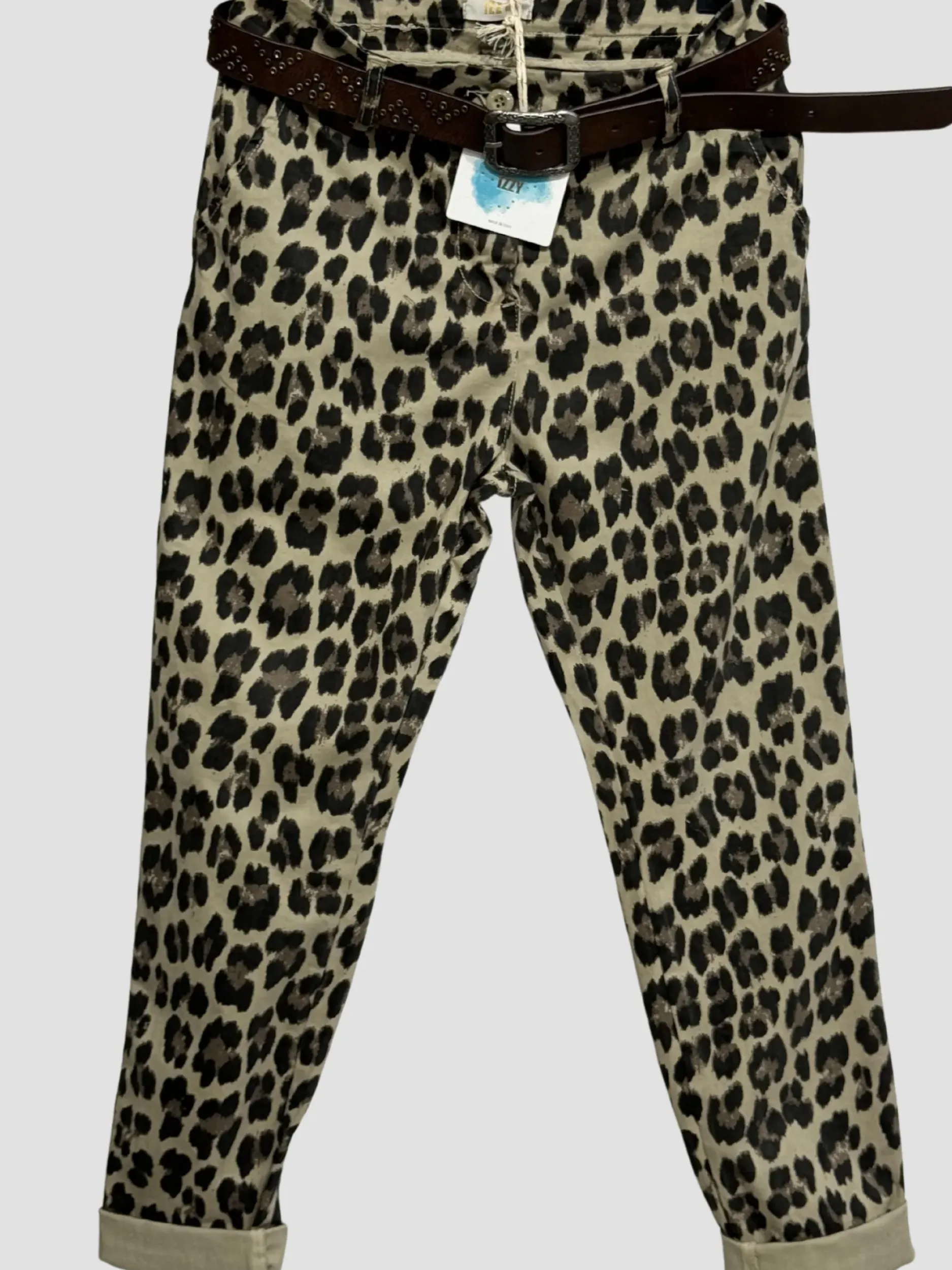 Fashion HippieChic Pantalon Chino Léopard