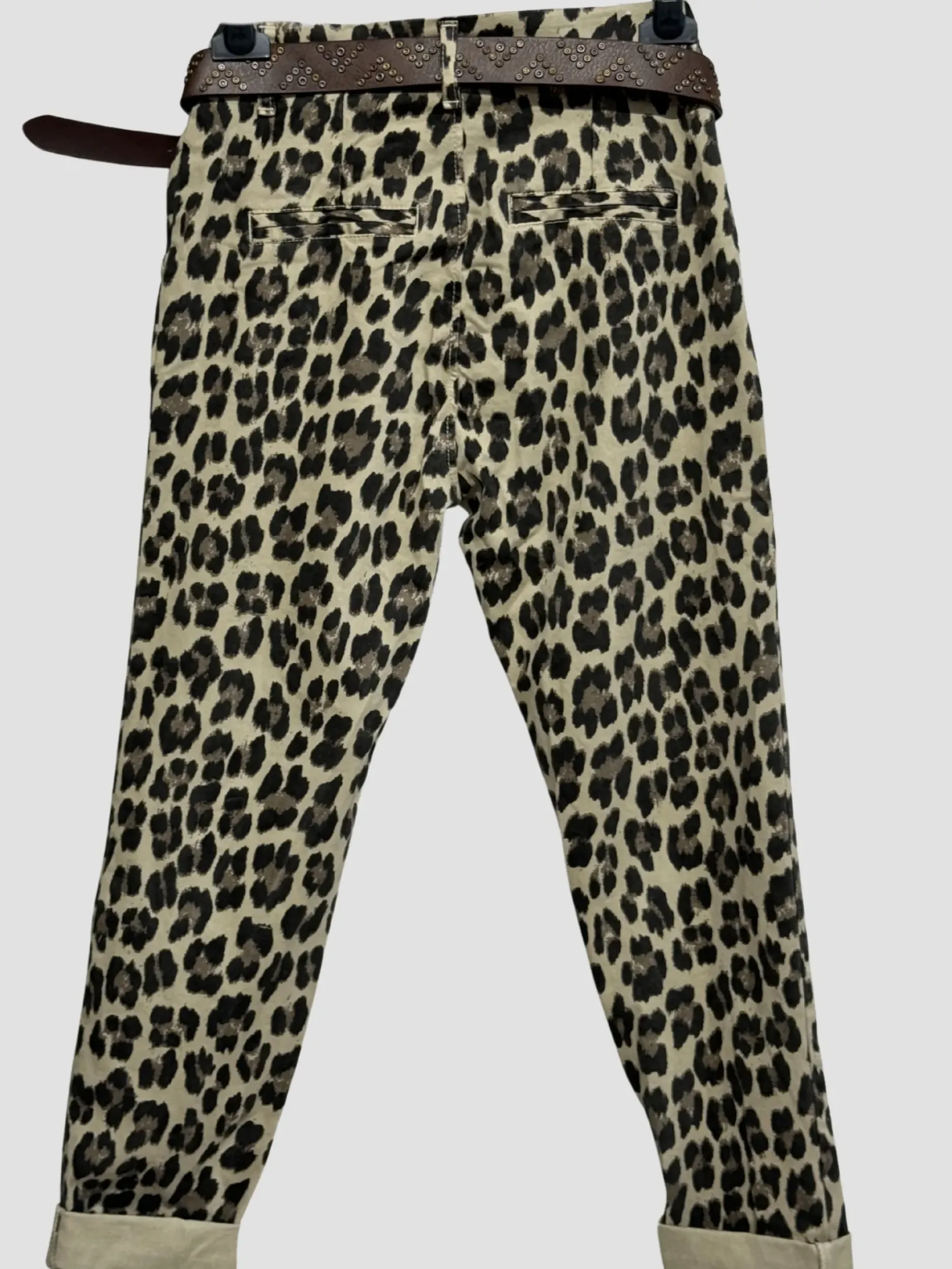 Fashion HippieChic Pantalon Chino Léopard