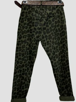 Fashion HippieChic Pantalon Chino Léopard