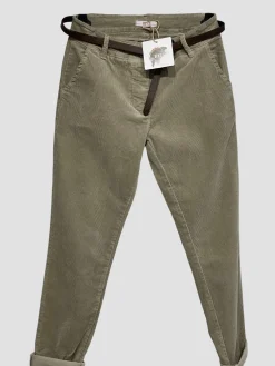 Clearance HippieChic Pantalon en Velours Achille Pistache