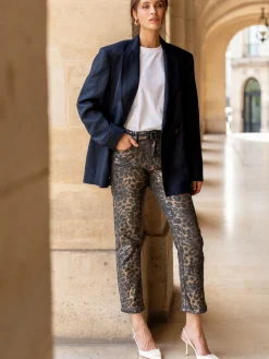 Online HippieChic Pantalon Satiné Léopard