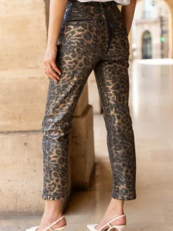 Online HippieChic Pantalon Satiné Léopard