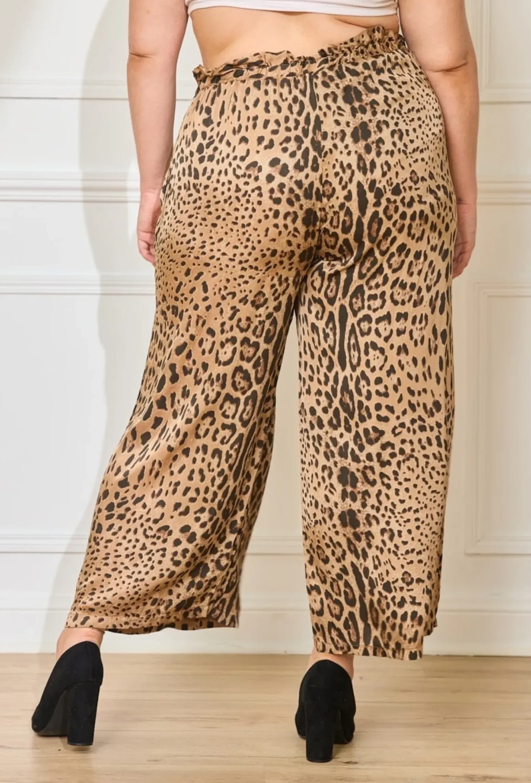 Hot HippieChic Pantalon Satiné Léopard