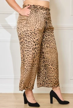 Hot HippieChic Pantalon Satiné Léopard