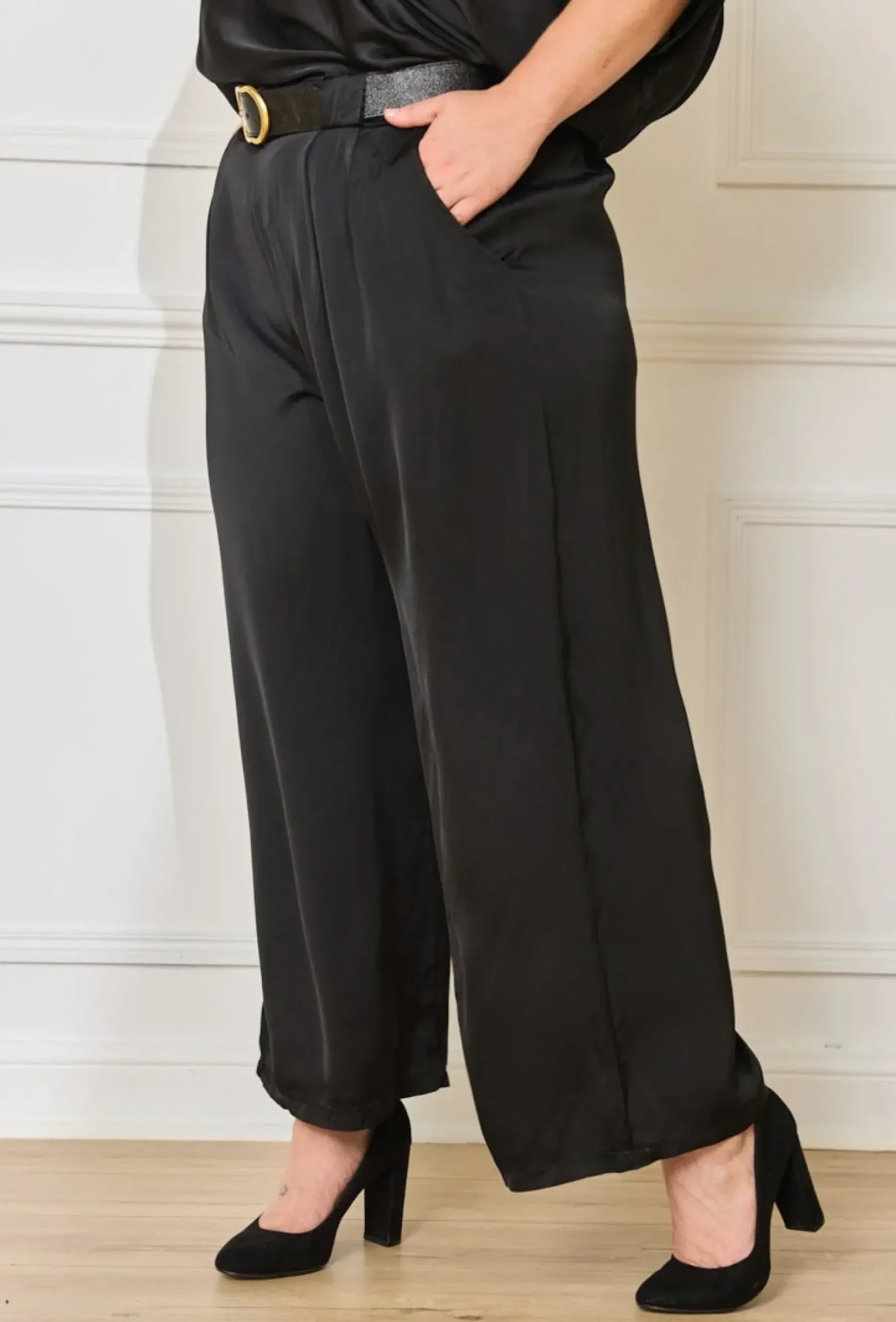Cheap HippieChic Pantalon Satiné Épais