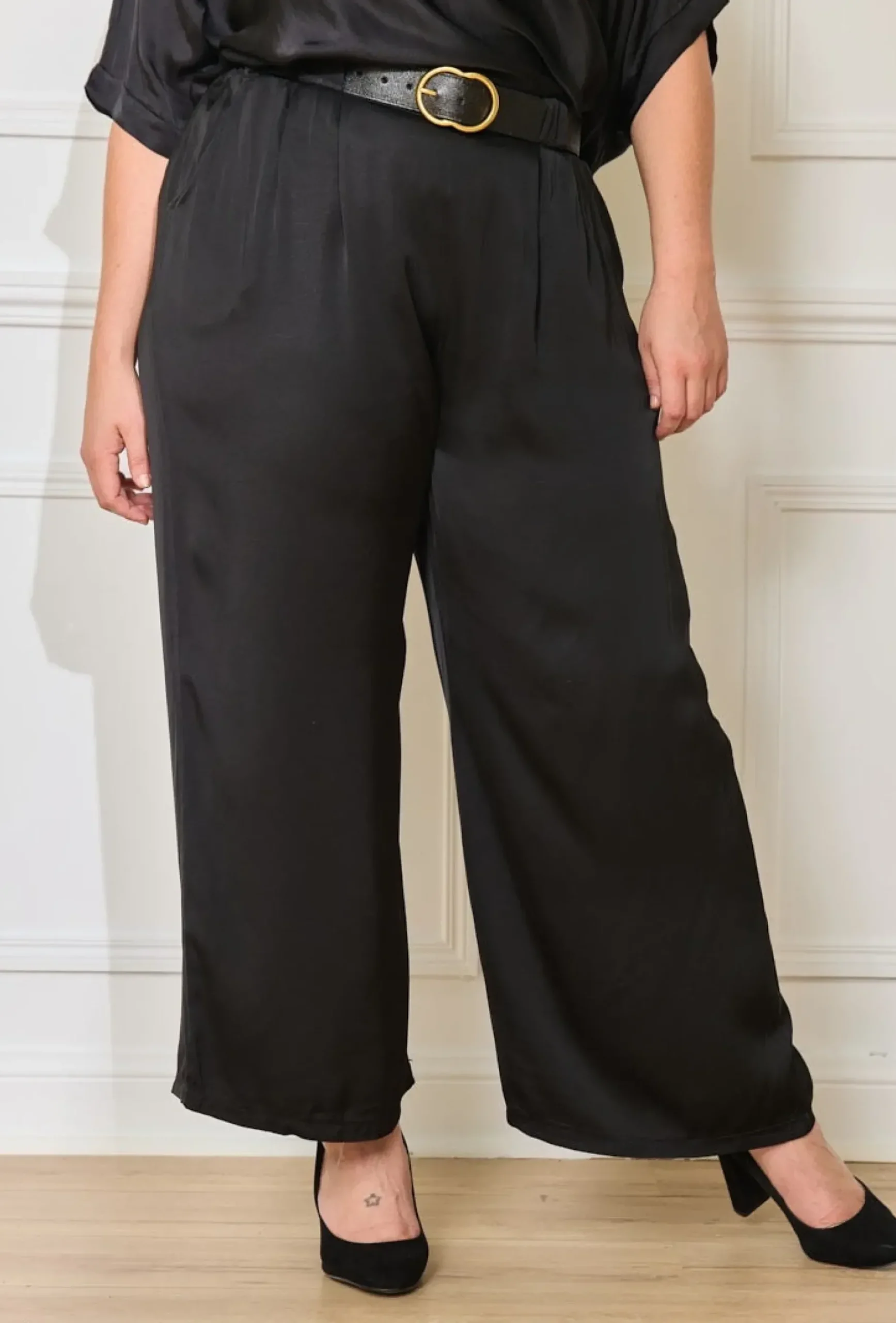 Cheap HippieChic Pantalon Satiné Épais
