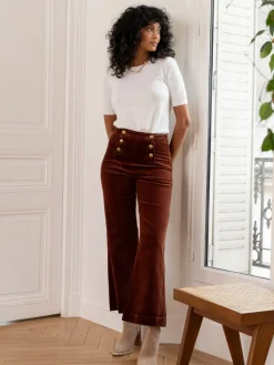 Shop HippieChic Pantalon Velours Victorine