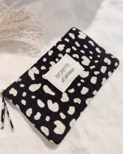 Best HippieChic Pochette Message Tissu Bichetted'AmourLéo