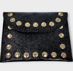 Sale HippieChic Porte Monnaie Rivet Noir