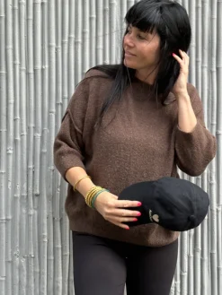 Clearance HippieChic Pull Alpaga Col Rond