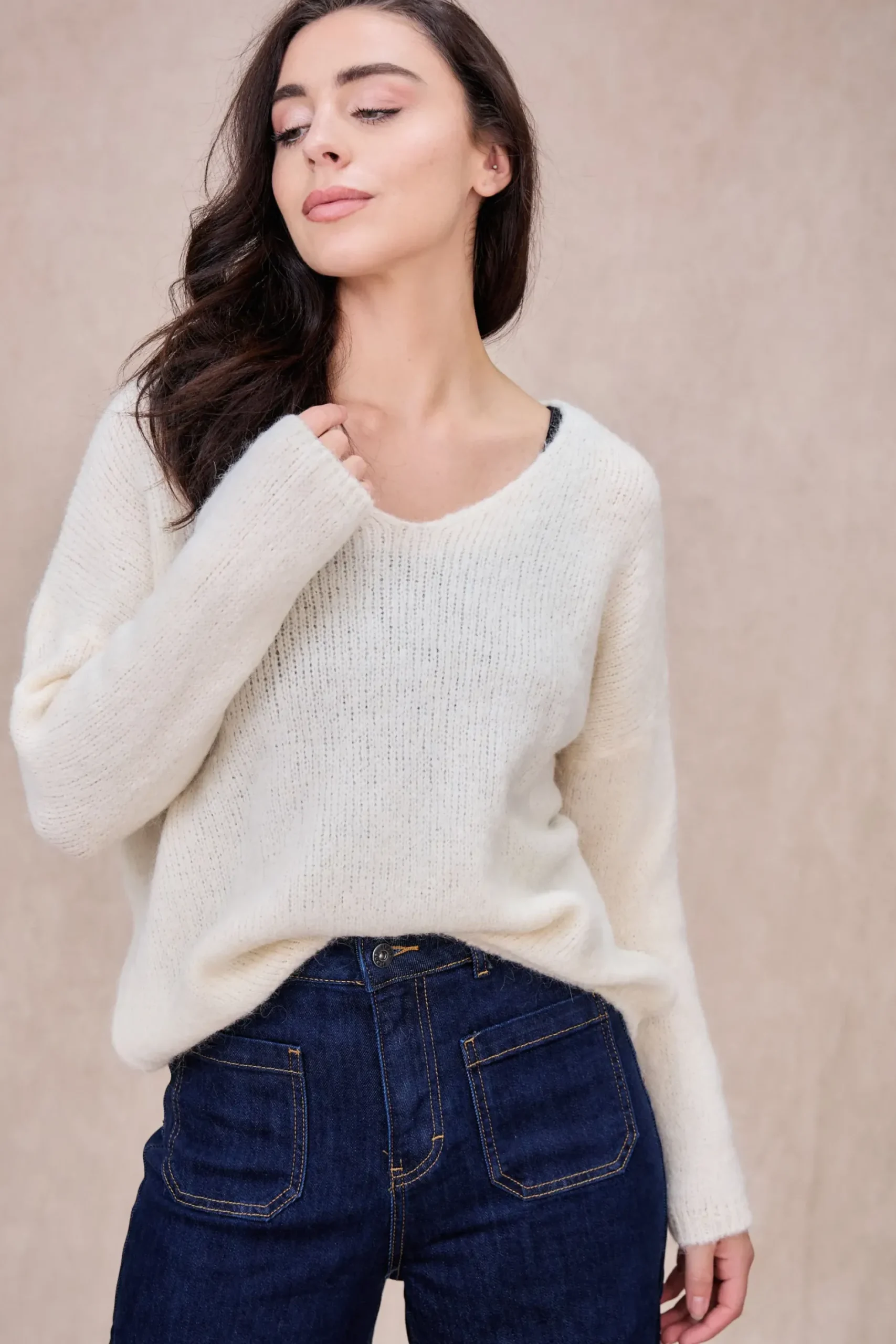 Shop HippieChic Pull Alpaga Floriane